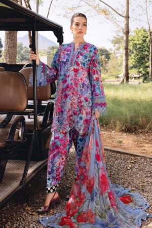 My Fashion Road Maria B M.Prints Lawn Unstitched Suits Vol-1 2026 | MPT-2902-B