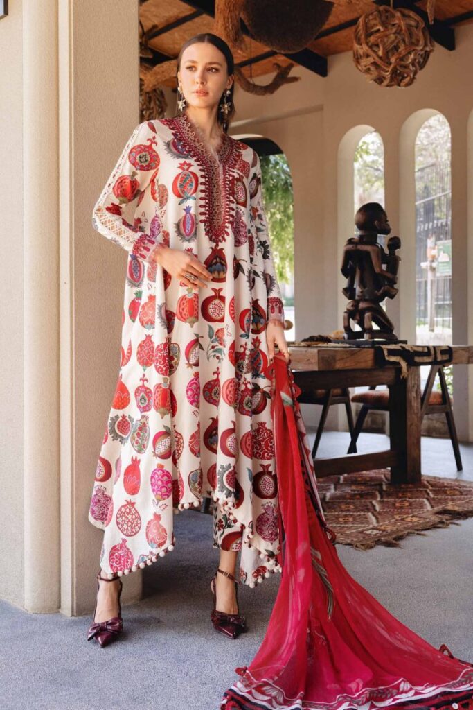 My Fashion Road Maria B M.Prints Lawn Unstitched Suits Vol-1 2026 | MPT-2903-A