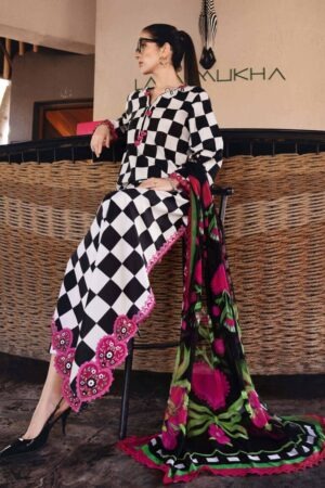 My Fashion Road Maria B M.Prints Lawn Unstitched Suits Vol-1 2026 | MPT-2906-B