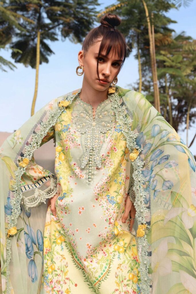 My Fashion Road Maria B M.Prints Lawn Unstitched Suits Vol-1 2026 | MPT-2908-B