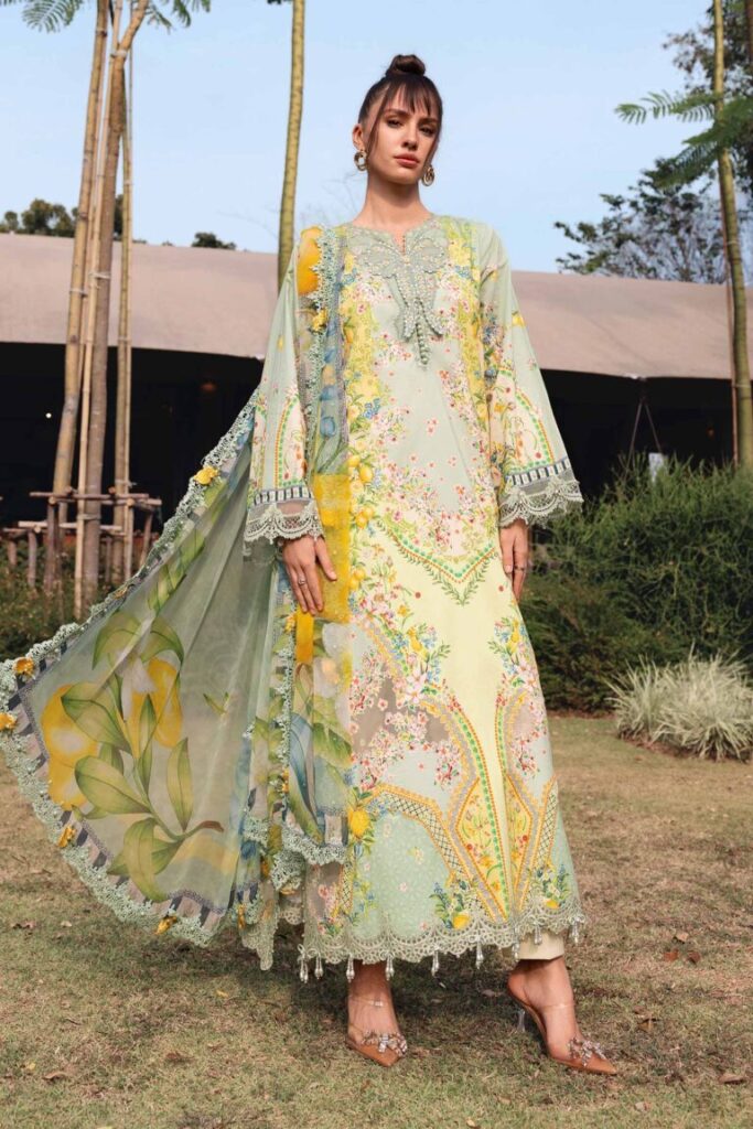 My Fashion Road Maria B M.Prints Lawn Unstitched Suits Vol-1 2026 | MPT-2908-B