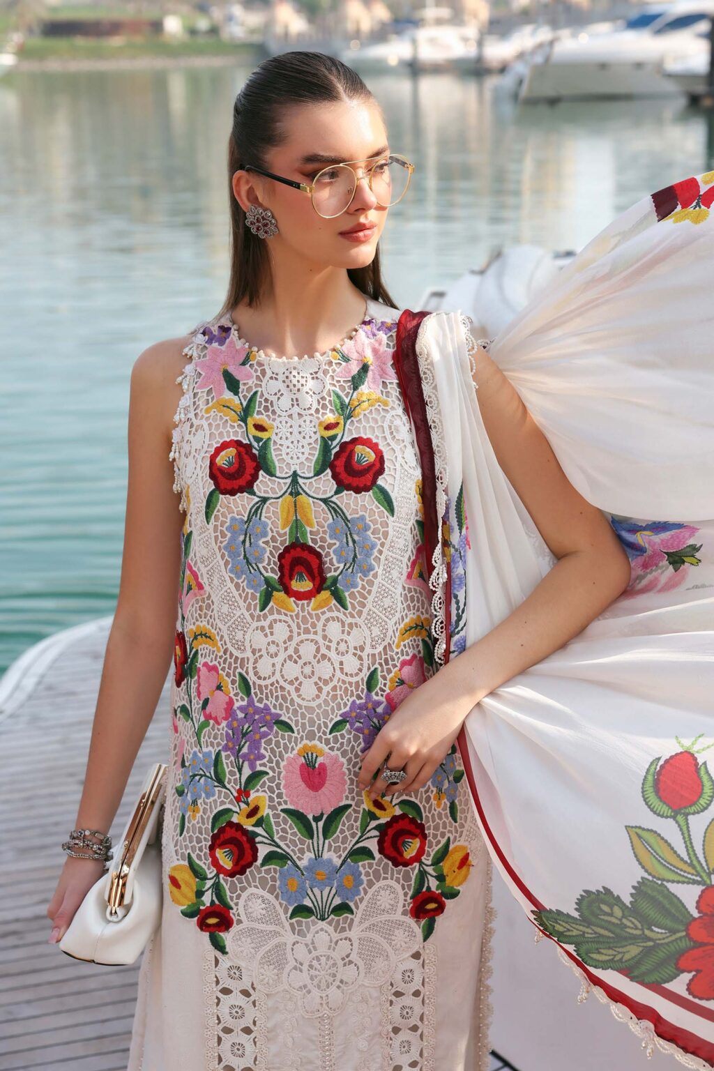 My Fashion Road Maria B Eid Lawn Unstitched Collection 2026 | 10A My Fashion Road Maria B Eid Lawn Unstitched Collection 2026 | 10A