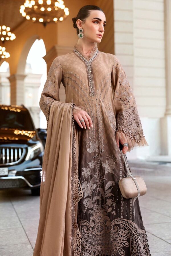 My Fashion Road Maria B Eid Lawn Unstitched Collection 2026 | 01A
