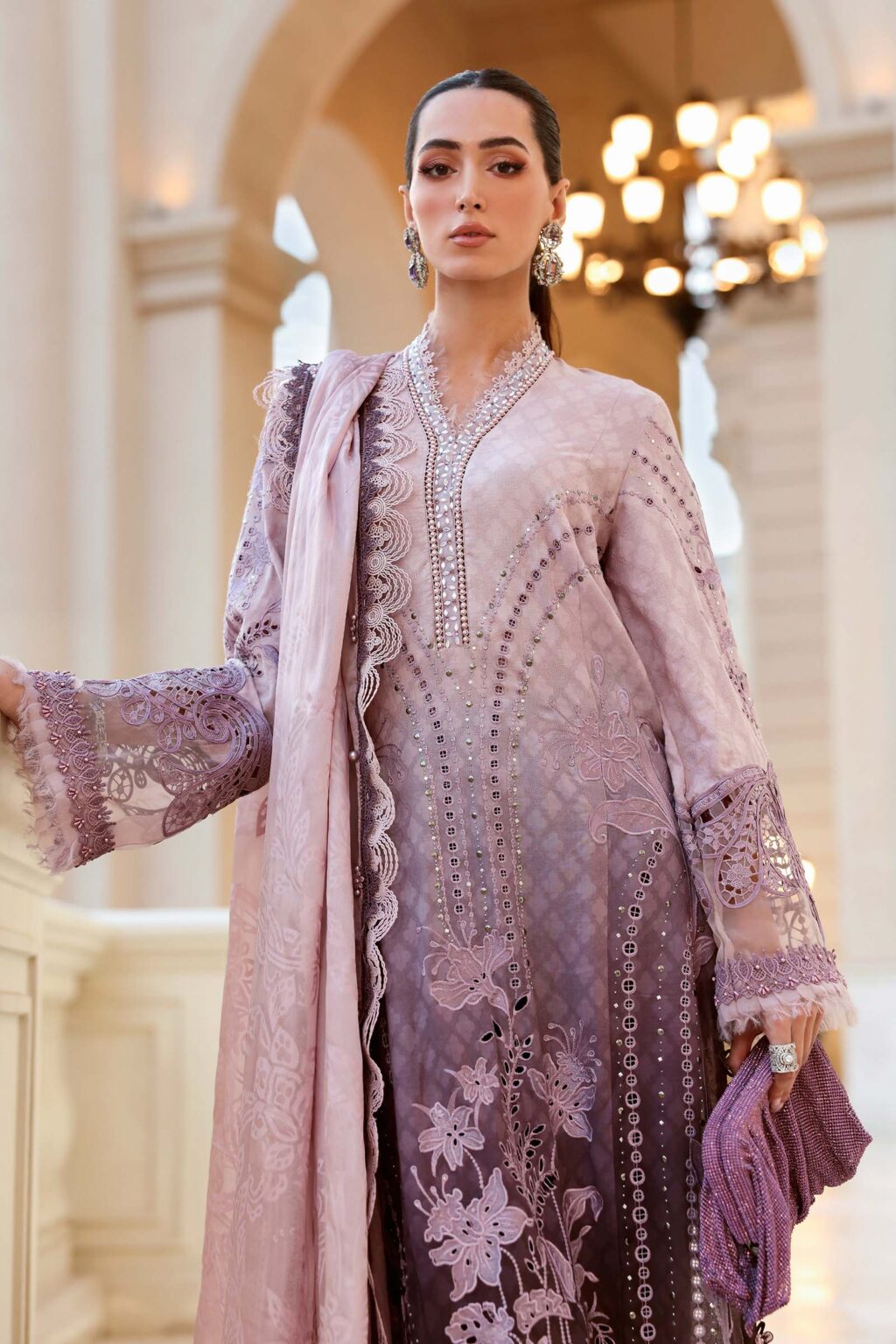 My Fashion Road Maria B Eid Lawn Unstitched Collection 2026 | 01B My Fashion Road Maria B Eid Lawn Unstitched Collection 2026 | 01B