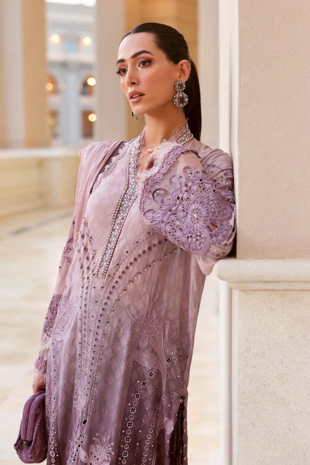 My Fashion Road Maria B Eid Lawn Unstitched Collection 2026 | 01B My Fashion Road Maria B Eid Lawn Unstitched Collection 2026 | 01B