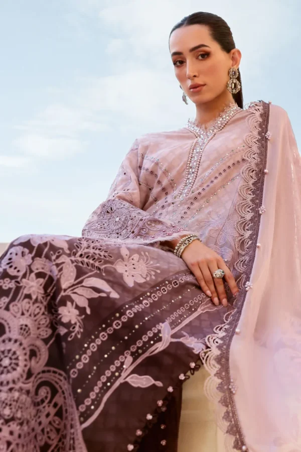 My Fashion Road Maria B Eid Lawn Unstitched Collection 2026 | 01B