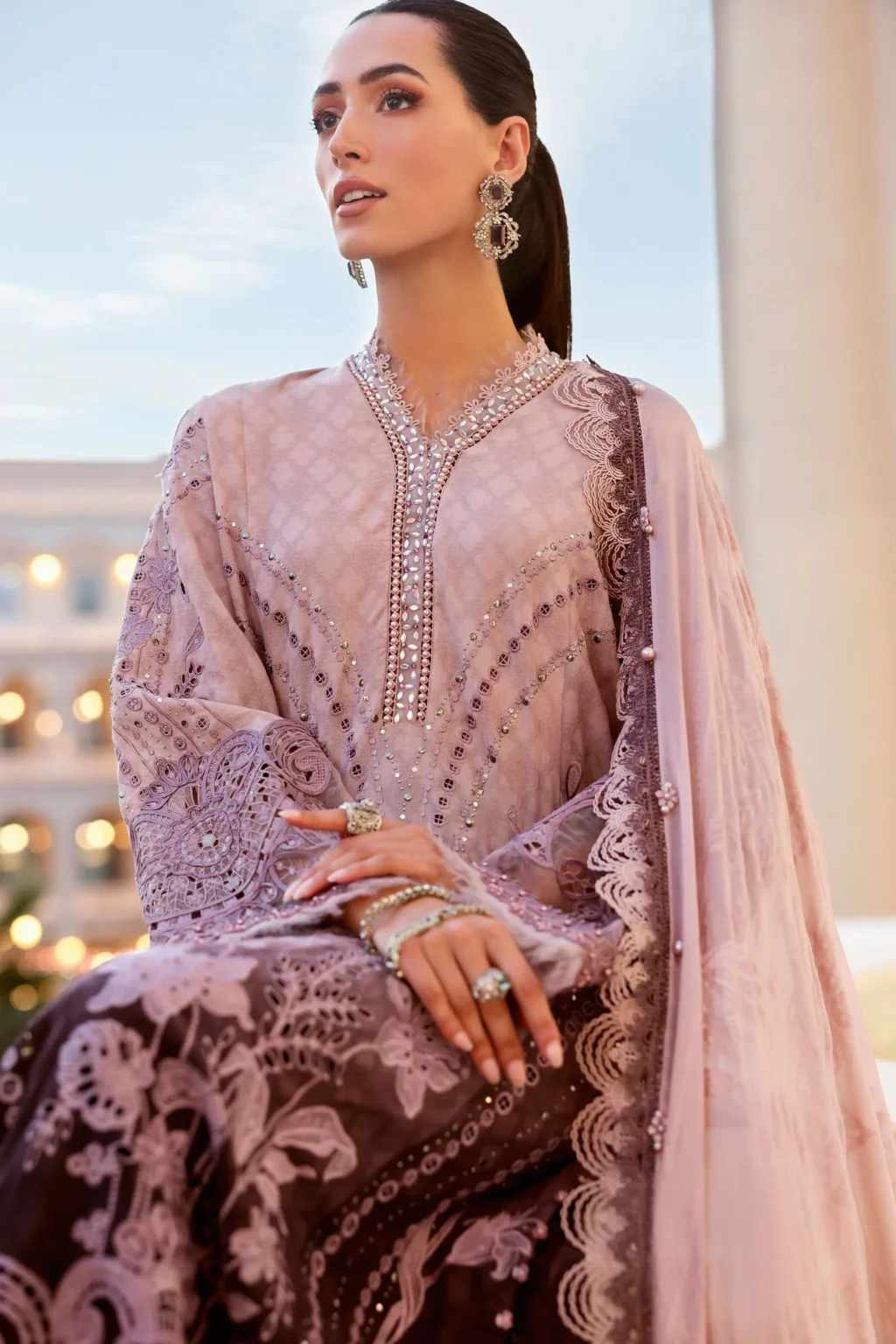 My Fashion Road Maria B Eid Lawn Unstitched Collection 2026 | 01B My Fashion Road Maria B Eid Lawn Unstitched Collection 2026 | 01B