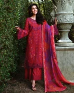 My Fashion Road Mushq Amoi Luxury Unstitched Lawn 2026 | Falling Petals