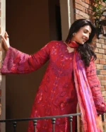 My Fashion Road Mushq Amoi Luxury Unstitched Lawn 2026 | Falling Petals