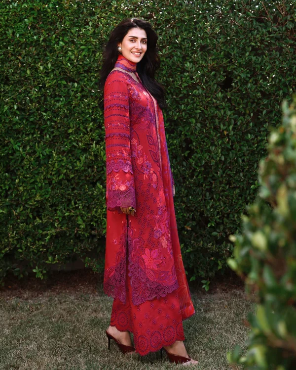 My Fashion Road Mushq Amoi Luxury Unstitched Lawn 2026 | Falling Petals