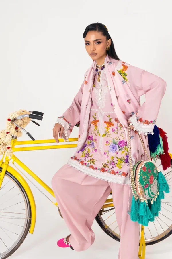 My Fashion Road Sana Safinaz Mahay Spring ’26 Unstitched Suit Vol. 1 | 003B