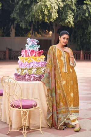 My Fashion Road Jay Vijay Misthi Premium Style Muslin Jacquard Suit | 10823