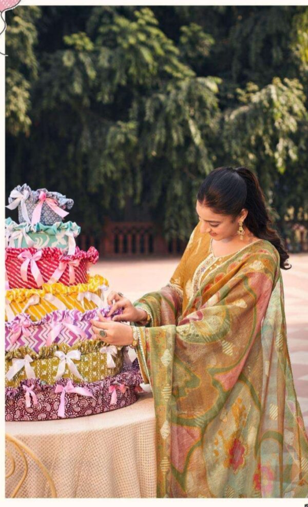 My Fashion Road Jay Vijay Misthi Premium Style Muslin Jacquard Suit | 10823