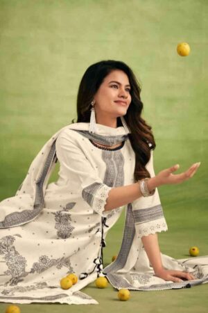 My Fashion Road Jay Vijay Nimbu Paani Vol 2 Pure Cotton Jacquard Dress | 10754