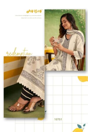 My Fashion Road Jay Vijay Nimbu Paani Vol 2 Pure Cotton Jacquard Dress | 10751