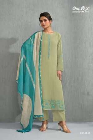 My Fashion Road Omtex Zehra Fancy Chanderi Silk Ladies Suit | 13041- B