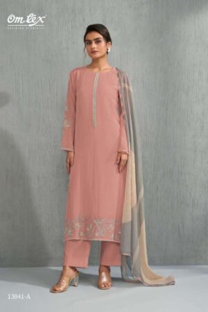 My Fashion Road Omtex Zehra Fancy Chanderi Silk Ladies Suit | 13041- A