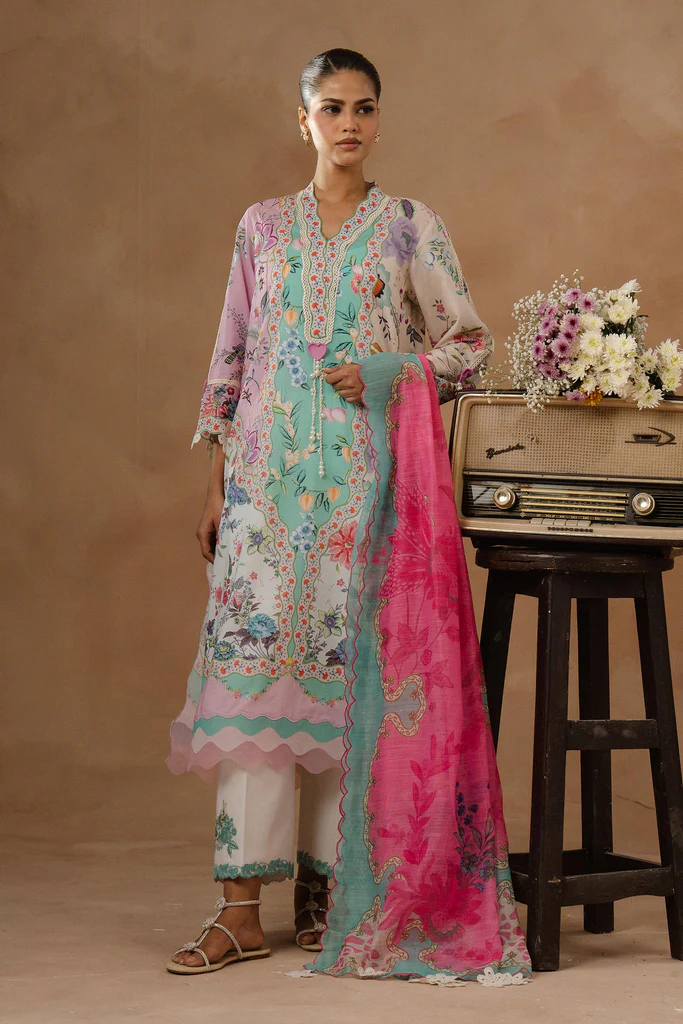 My Fashion Road Sana Safinaz Muzlin Unstitched Lawn 2026 | 013A My Fashion Road Sana Safinaz Muzlin Unstitched Lawn 2026 | 013A