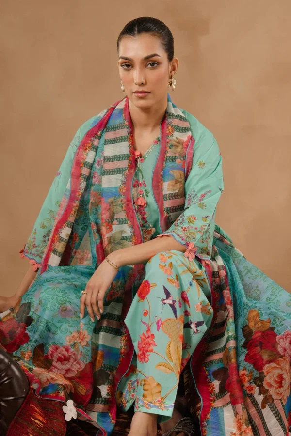 My Fashion Road Sana Safinaz Muzlin Unstitched Lawn 2026 | 015A