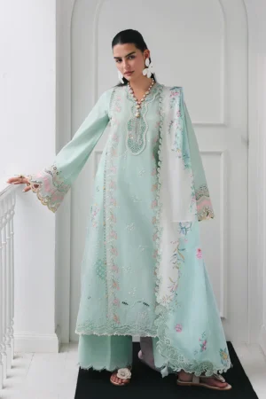 My Fashion Road Qalamkar Qline Lawn Collection 2026 | RP-05 RAHA