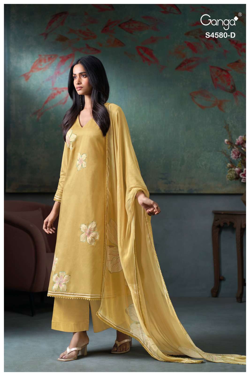 My Fashion Road Ganga Fashion Avera Premium Cotton Satin Ladies Suit | S4580 – D My Fashion Road Ganga Fashion Avera Premium Cotton Satin Ladies Suit | S4580 – D