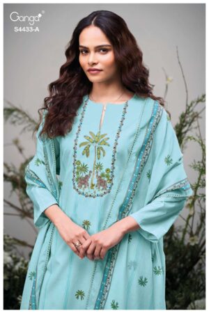 My Fashion Road Ganga Fashion Breeya Premium Wear Summer Suit | S4433 – A