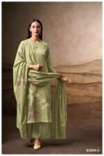 My Fashion Road Ganga Fashion Cazia Printed Cotton Linen Suit | S3694 – C