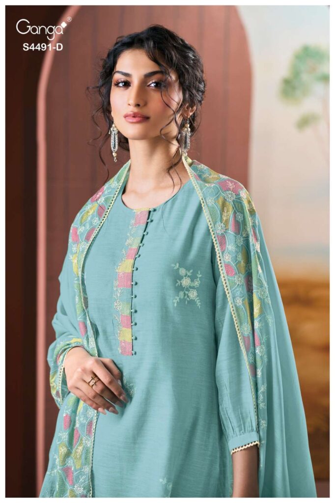 My Fashion Road Ganga Fashion Dazein Exclusive Designer Ladies Dress | S4491 – D