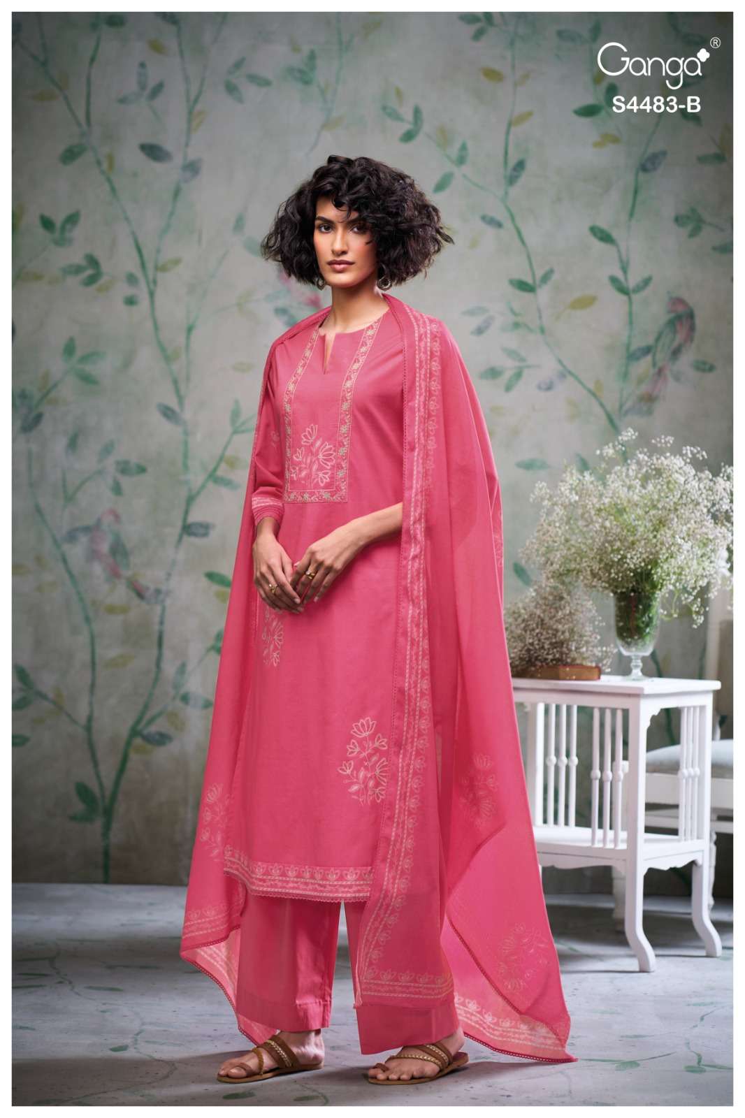 My Fashion Road Ganga Fashion Delilah Pure Cotton Fancy Ladies Dress | S4483 – B My Fashion Road Ganga Fashion Delilah Pure Cotton Fancy Ladies Dress | S4483 – B