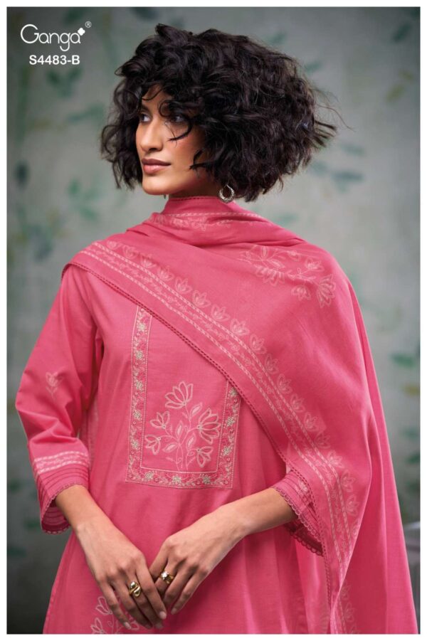 My Fashion Road Ganga Fashion Delilah Pure Cotton Fancy Ladies Dress | S4483 – B