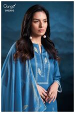 My Fashion Road Ganga Fashion Diyra Pure Cotton Satin Premium Suit | S4336 – D