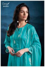 My Fashion Road Ganga Fashion Diyra Pure Cotton Satin Premium Suit | S4336 – B