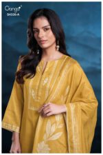 My Fashion Road Ganga Fashion Diyra Pure Cotton Satin Premium Suit | S4336 – A