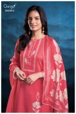 My Fashion Road Ganga Fashion Diyra Pure Cotton Satin Premium Suit | S4336 – C
