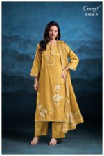 My Fashion Road Ganga Fashion Diyra Pure Cotton Satin Premium Suit | S4336 – A