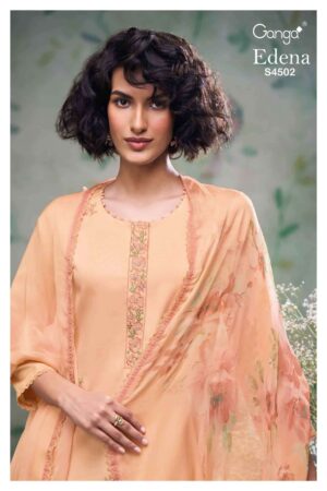 My Fashion Road Ganga Fashion Edena Pure Cotton Premium Designs Suit | S4502 – B
