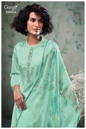 My Fashion Road Ganga Fashion Edena Pure Cotton Premium Designs Suit | S4502 – A