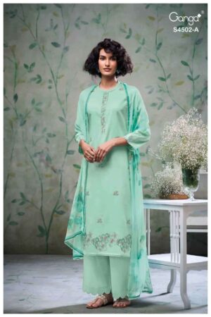My Fashion Road Ganga Fashion Edena Pure Cotton Premium Designs Suit | S4502 – A