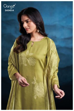 My Fashion Road Ganga Fashion Enaira Premium Designs Cotton Suit | S4345 – A