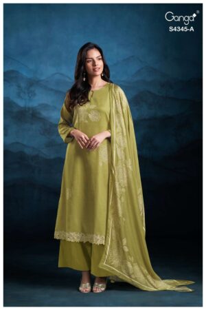 My Fashion Road Ganga Fashion Enaira Premium Designs Cotton Suit | S4345 – A