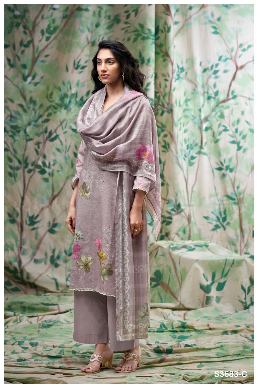 My Fashion Road Ganga Fashion Farnaz Exclusive Cotton Linen Suit | S3683 – C My Fashion Road Ganga Fashion Farnaz Exclusive Cotton Linen Suit | S3683 – C