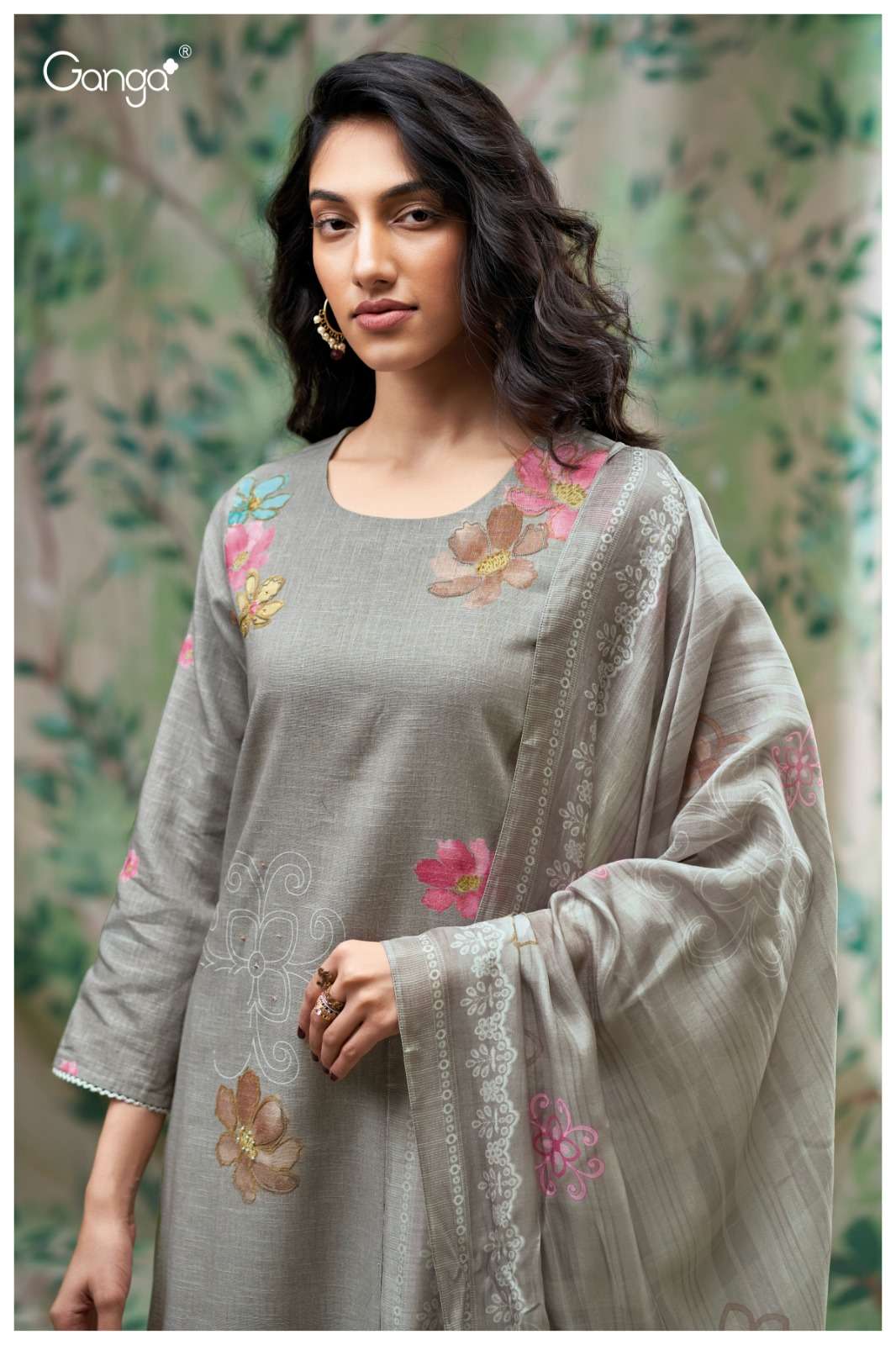 My Fashion Road Ganga Fashion Farnaz Exclusive Cotton Linen Suit | S3683 – B My Fashion Road Ganga Fashion Farnaz Exclusive Cotton Linen Suit | S3683 – B