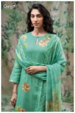 My Fashion Road Ganga Fashion Farnaz Exclusive Cotton Linen Suit | S3683 – D