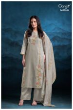 My Fashion Road Ganga Fashion Fayisha Pure Cotton Satin Ladies Suit | S4385 – B