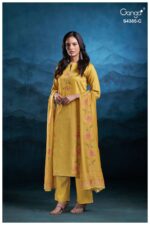 My Fashion Road Ganga Fashion Fayisha Pure Cotton Satin Ladies Suit | S4385 – C