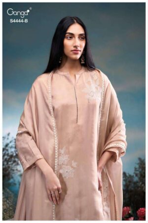 My Fashion Road Ganga Fashion Gresina Pure Bemberg Silk Latest Suit | S4444 – B