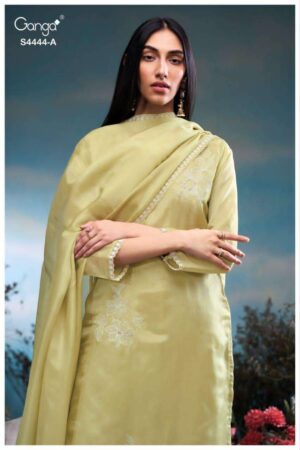 My Fashion Road Ganga Fashion Gresina Pure Bemberg Silk Latest Suit | S4444 – A
