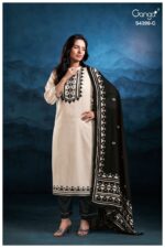 My Fashion Road Ganga Fashion Helynn Exclusive Cotton Satin Suit | S4399 – C