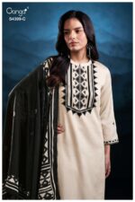 My Fashion Road Ganga Fashion Helynn Exclusive Cotton Satin Suit | S4399 – C