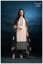 My Fashion Road Ganga Fashion Helynn Exclusive Cotton Satin Suit | S4399 – A
